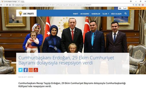  Şahsımı ve Ailemizi  AK PARTİ Resmi Web Sitesinde yayınlayarak bizleri onure etmiştir. Cumhurbaşkanımız Sayın Recep Tayyip ERDOĞAN ve Emine ERDOĞAN Hanfendiye bizleri makamlarında kabul ettiklerinden dolayı birkez daha Teşekkür ediyorum.Ünal Kaya