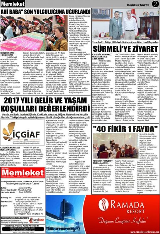 YEREL VE ULUSAL BASINIMIZA TEŞEKKÜRLER