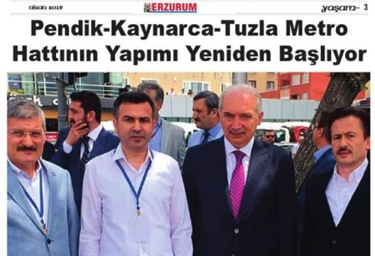 Pendik-Kaynarca-Tuzla Metro Hattının Yapımı Yeniden Başlıyor