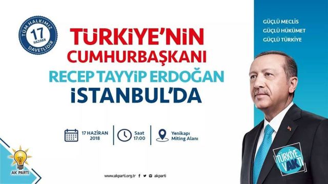 AK PARTİ BÜYÜK İSTANBUL MİTİNGİNDEYİZ